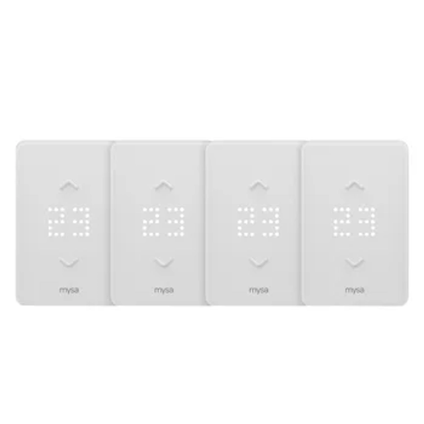 Mysa Smart Thermostat LITE for Electric Baseboard Heaters - 4 Pack