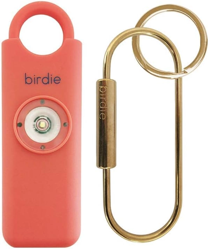 Amazon.com: She’s Birdie–The Original Personal Safety Alarm for Women by Women– Loud Siren, Strobe Light and Key Chain in 5 Pop Colors (Coral) : Electronics