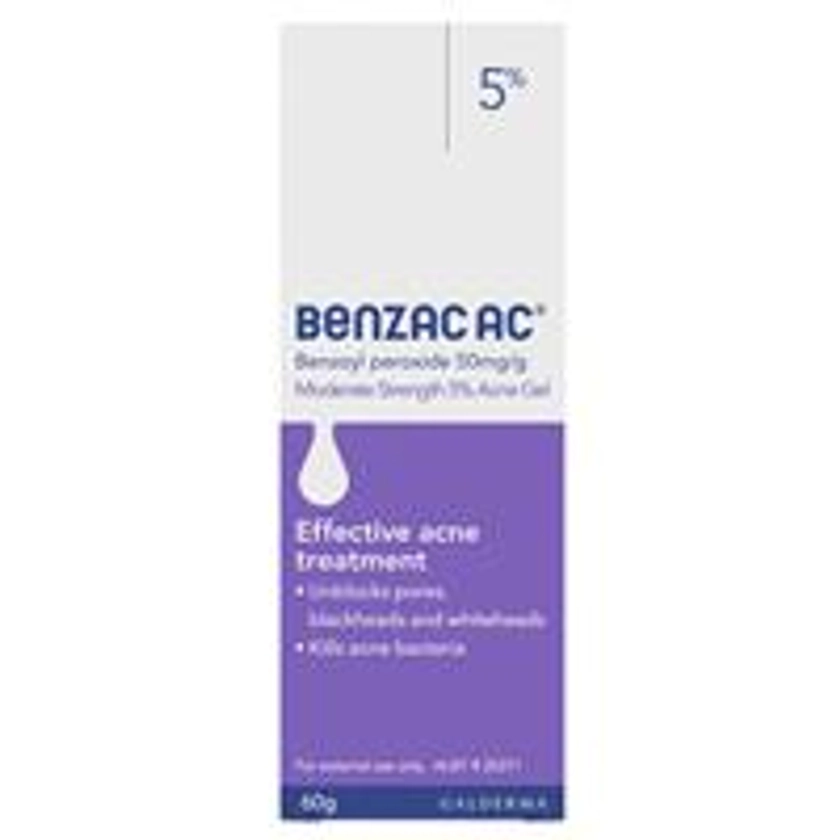 Buy Benzac AC Gel 5% 60g Online at Chemist Warehouse®