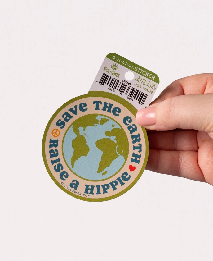 NEW! Raise a Hippie Sticker