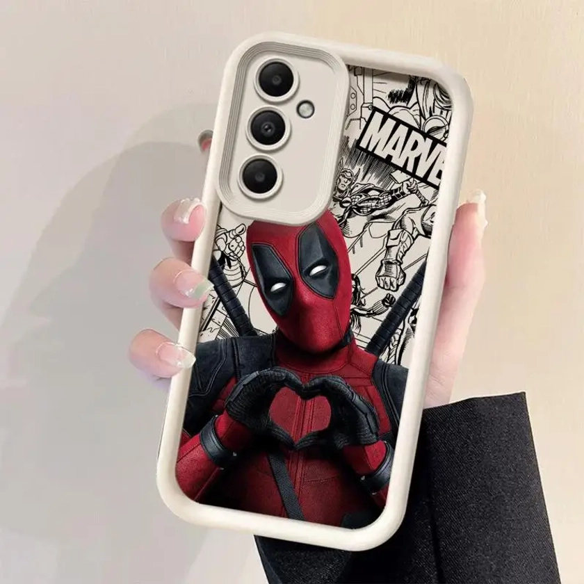 Telefoon Hoesje Voor Samsung Galaxy A15 A15 A25 A35 A55 A51 A71 A71 A72 A73 A52 A 52 52S A53 A54 5G Tpu Siliconen Zachte Marvel Deadpool