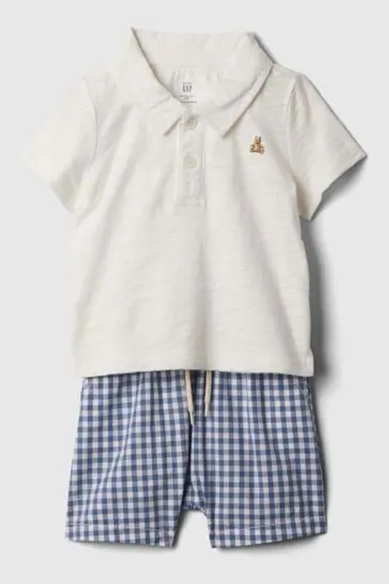 Buy Gap Blue Polo Outfit Shorts Set (Newborn-24mths) from the Next UK online shop