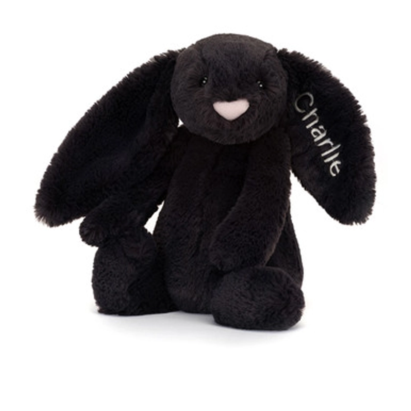 Personalised Bashful Inky Bunny Medium