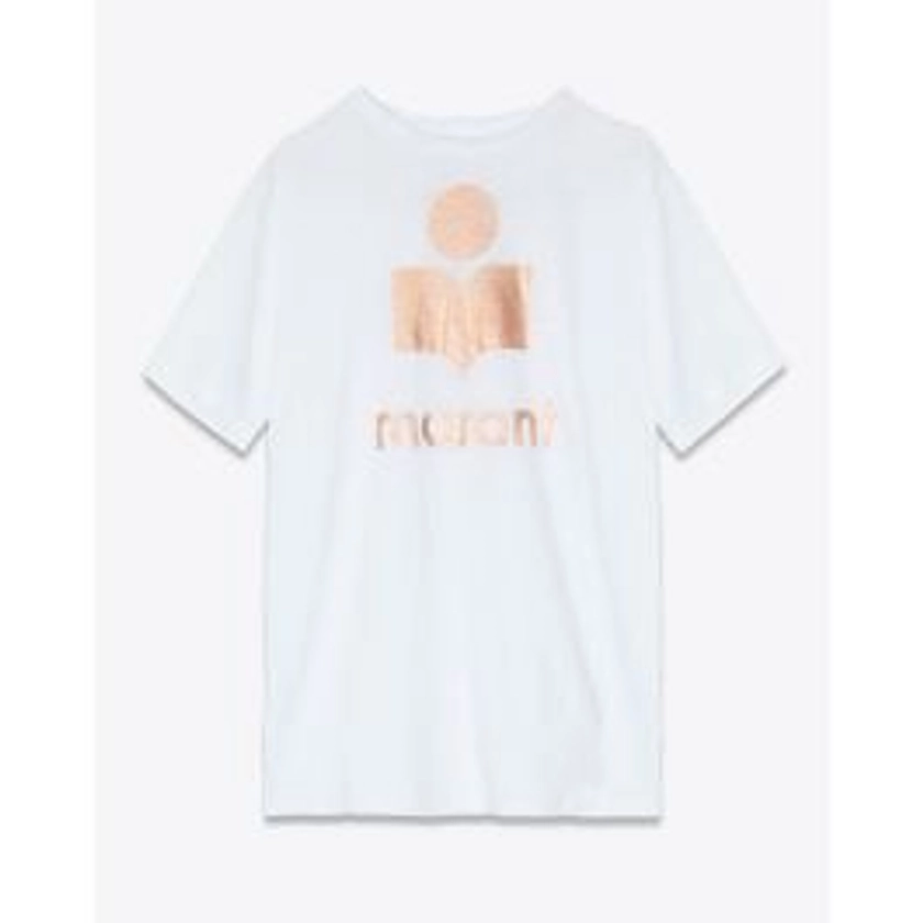Isabel Marant Etoile Tee-shirt Zewel – Blanc Rose Gold 