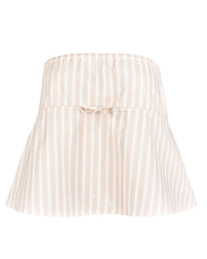 Dream Strapless Top - Blush Stripe