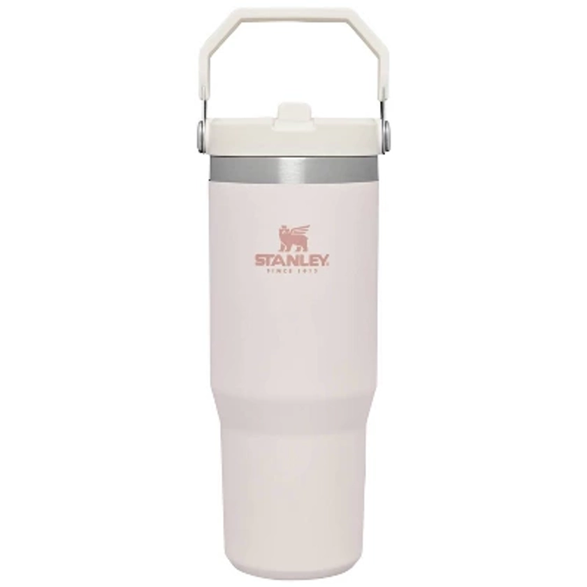 Stanley 30 oz Stainless Steel Ice Flow Flip Straw Tumbler Rose Quartz