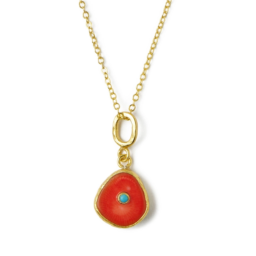 Amalfi Orange Pendant Necklace by Ottoman Hands