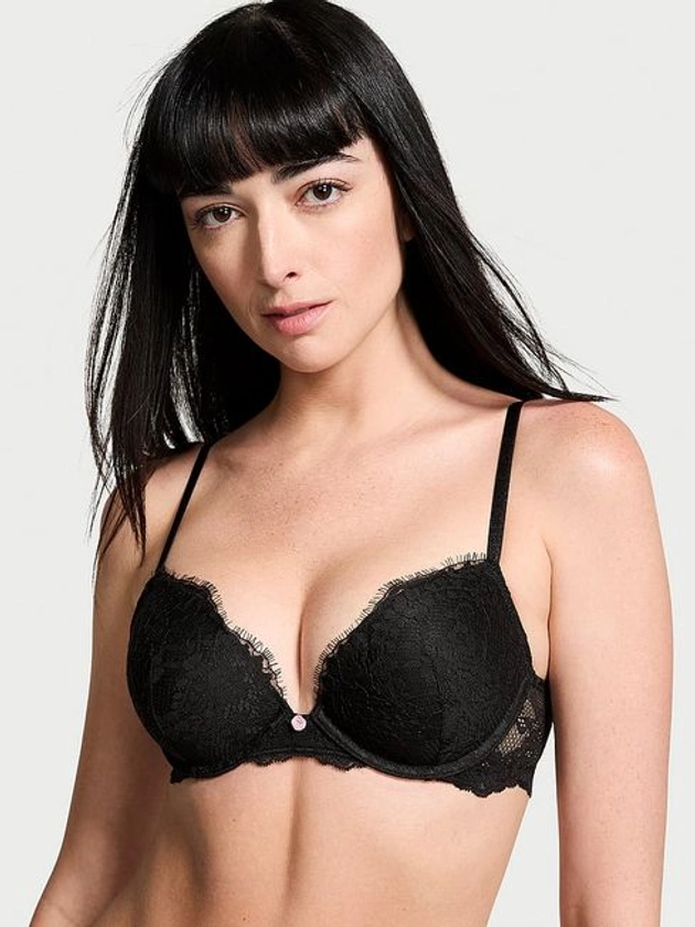 Black Lace Push Up Bra