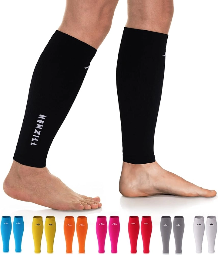 NEWZILL Compression Calf Sleeves (20-30mmHg) for Men & Women Perfect Option to Compression Socks for Running Travel Nursing