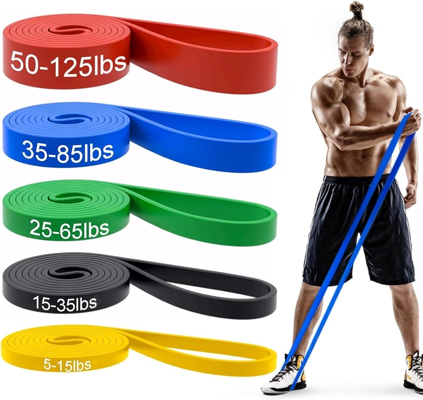 Amazon.com: Pull Up Bands, Resistance Bands, Pull Up Assistance Bands Set for Men & Women, Exercise Workout Bands for Working Out, Body Stretching, Physical Therapy, Muscle Training - Colorful : Sports & Outdoors