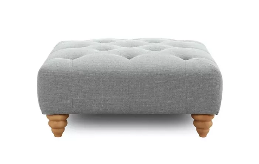 belair Square Button Top Footstool