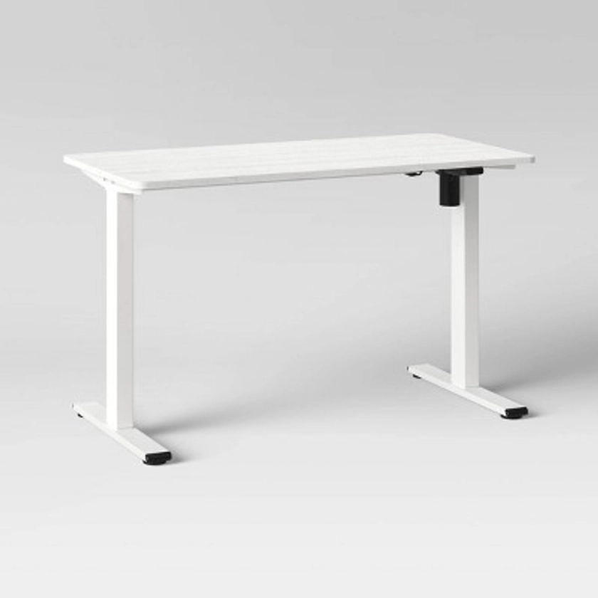 Loring Electric Height Adjustable Standing Desk Powdered White - Project 62&#8482;