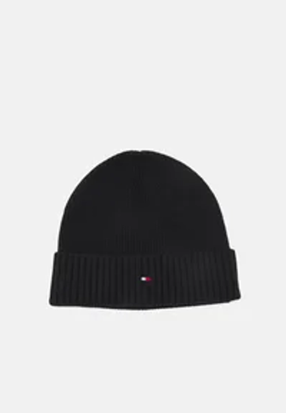 Tommy Hilfiger ESSENTIAL FLAG UNISEX - Beanie - black - Zalando