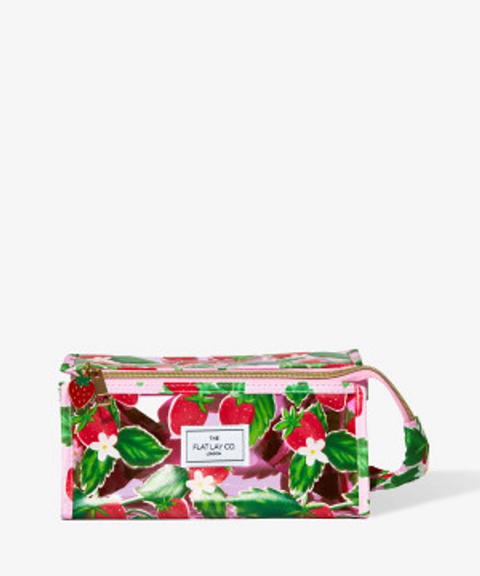 The Flat Lay Co. Jelly Open Flat Box Bag in Summer Strawberries