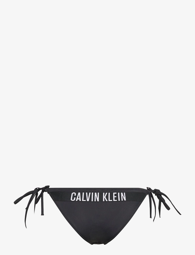 Calvin Klein String Side Tie Cheeky Bikini (Pvh Black/Svart) - 411 kr | Boozt.com