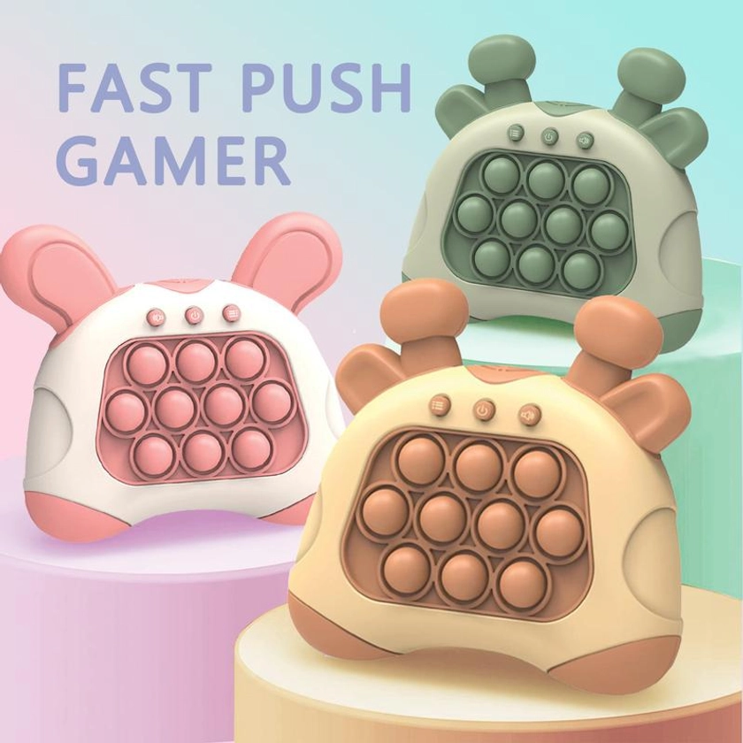 Finger Toy Fidgets Fast Push Game 2nd Edition - Cute Animals Version