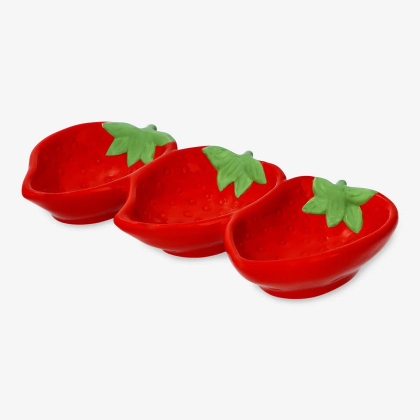 Bol de service pour fraises. 3 pcs