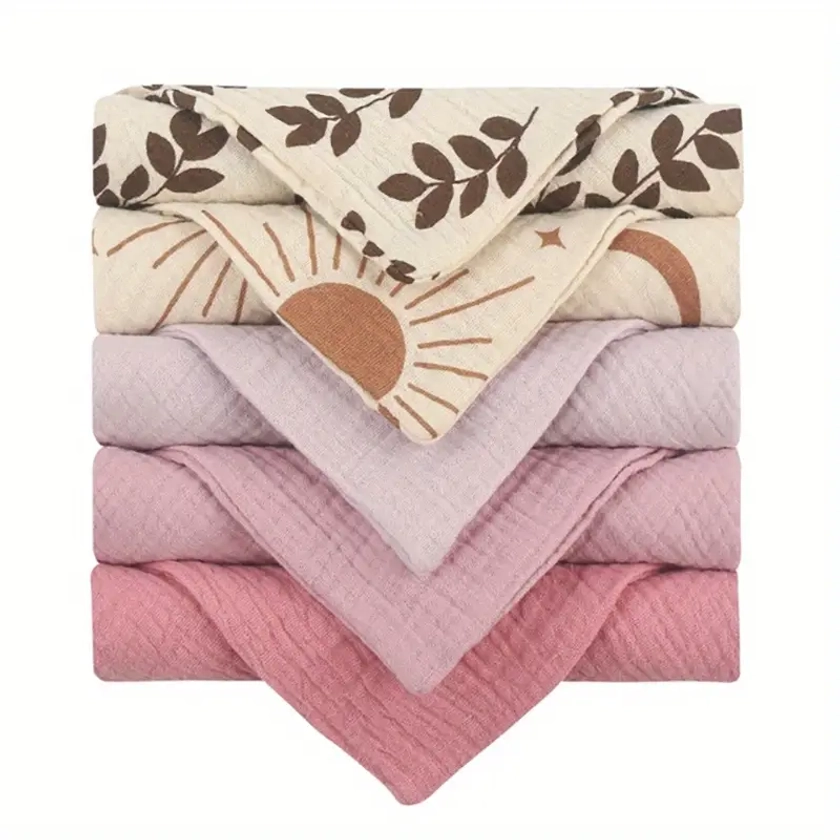 Baby Muslin Cloths Washcloth Muslin Cloth Towels 100% Cotton - Temu Australia