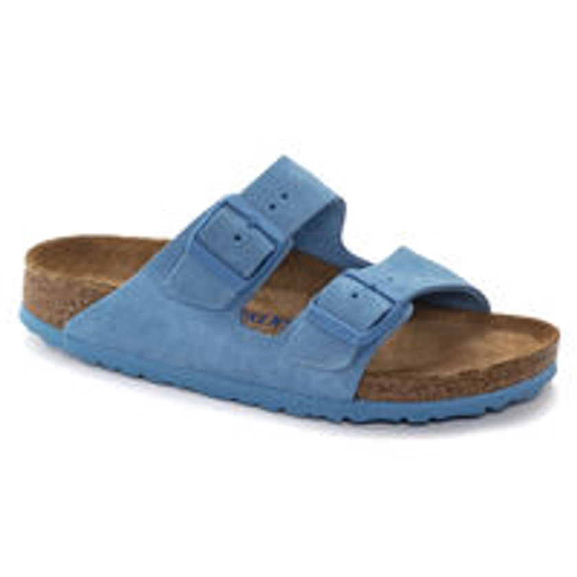 Arizona Soft Footbed Suede Leather Sky Blue | BIRKENSTOCK