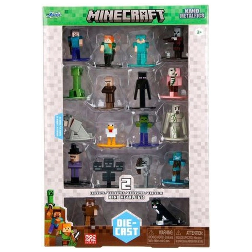 Minecraft - Coffret 18 figurines en métal