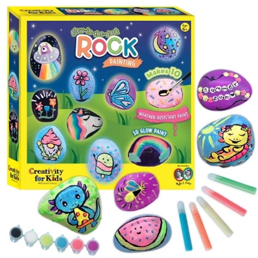 Creativity for Kids Glow in the Dark Rock Painting Kit