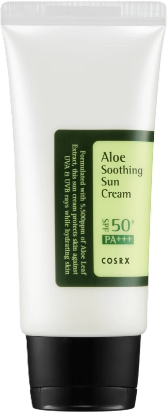 Cosrx Crema viso lenitiva Aloe Soothing Sun Cream SPF50+ PA+++, 50 ml Acquista online a prezzi convenienti | dm Italia