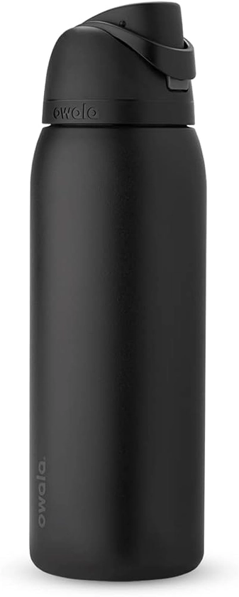 Amazon.com: Owala FreeSip Insulated Stainless Steel Water Bottle with Straw for Sports and Travel, BPA-Free, 40-oz, Very, Very Dark : Sports & Outdoors