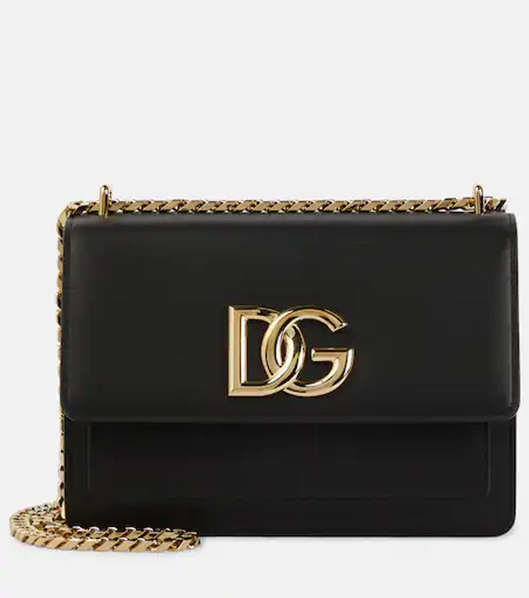 3.5 Small leather crossbody bag in black - Dolce Gabbana | Mytheresa