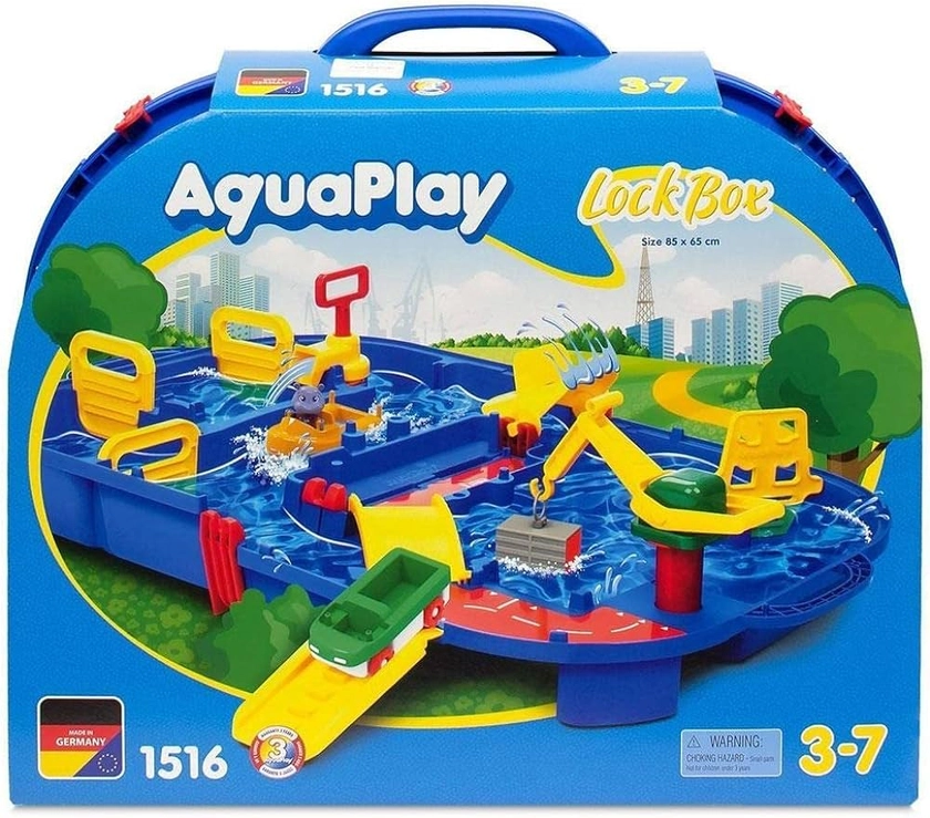 AquaPlay – LockBox - Circuit d'eau - Jeu Plein Air Transportable - 1 Bateau + 1 Figurine + Accessoires - 8700001516