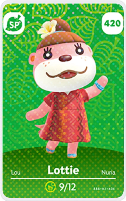 Lottie - Villager NFC Card for Animal Crossing New Horizons Amiibo