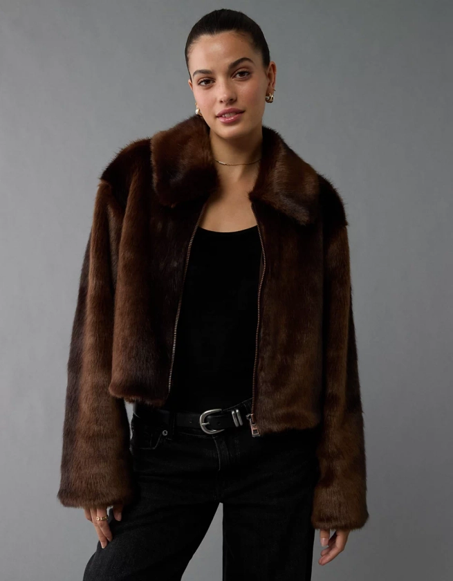 AE Faux Fur Jacket