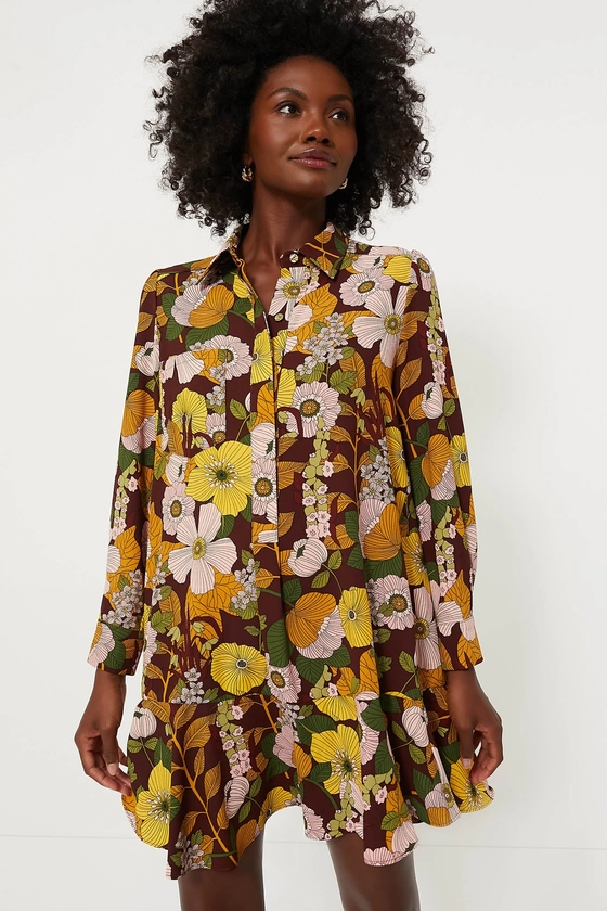 Fall Florals Crepe Callahan Shirt Dress | Tuckernuck