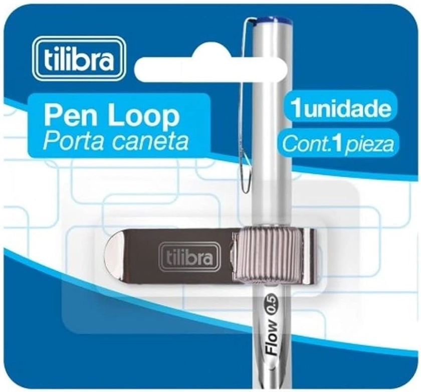 Tilibra - Pen Loop Clip - Prata | Amazon.com.br