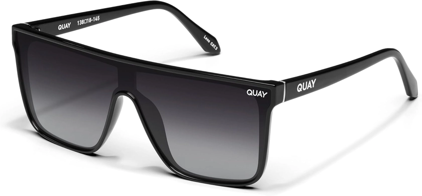 Quay Women's Nightfall Flat Top Shield Sunglasses