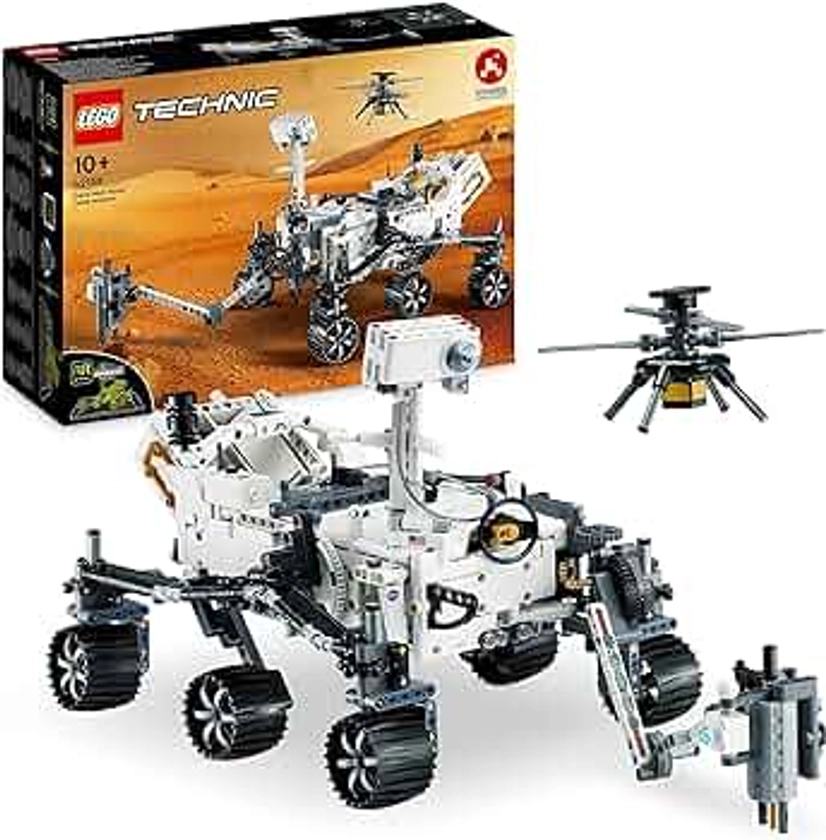 LEGO 42158 Technic NASA Mars Rover Perseverance, avec AR App Experience, Découverte de la Science et de l'espace, Jouet de Construction d'Ingénierie de Véhicule, Cadeau Enfants Dès 10 Ans à Noël