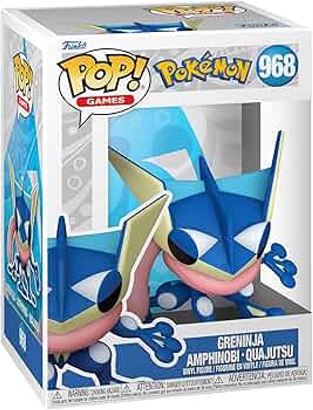 Funko Pop! Games: Pokemon - Greninja - Amphinobi - Figurine en Vinyle à Collectionner - Idée de Cadeau - Produits Officiels - Jouets pour Les Enfants et Adultes - Video Games Fans