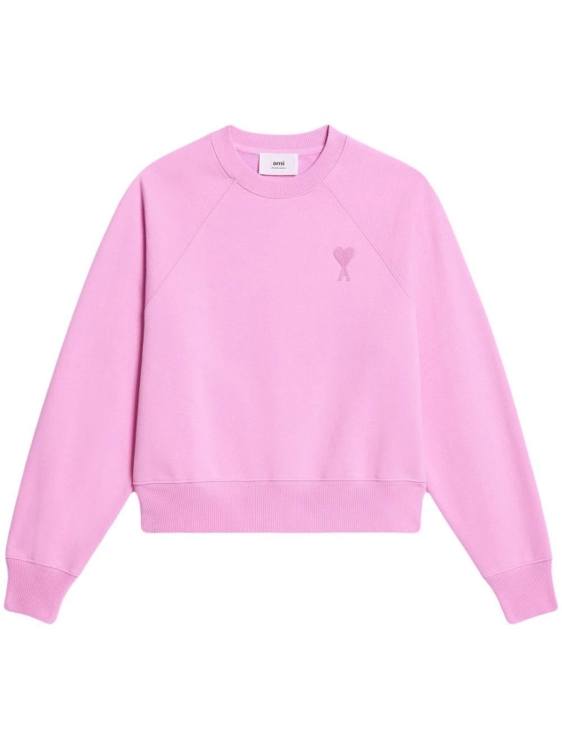 AMI Paris Sweat à Logo Ami De Coeur | Rose | FARFETCH FR