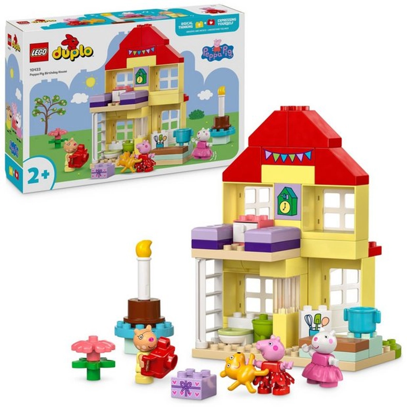 Buy LEGO DUPLO Peppa Pig Birthday House Toy for Toddlers 10433 | Early learning toys | Argos