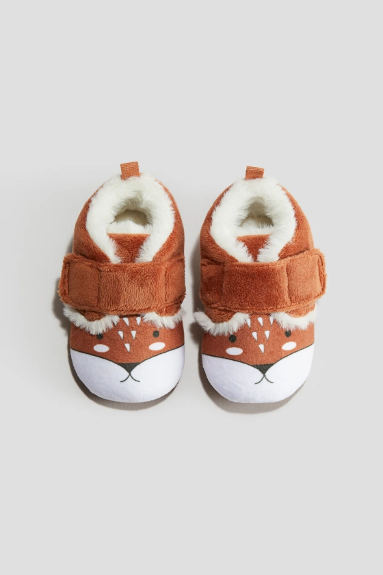 Soft Slippers - Rust red - Kids | H&M US