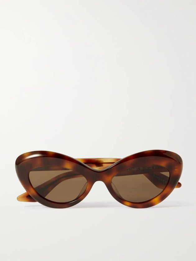 OLIVER PEOPLES + Khaite 1968C oval-frame tortoiseshell acetate and gold-tone sunglasses | NET-A-PORTER