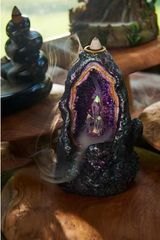 LED Crystal Tower Backflow Incense Burner