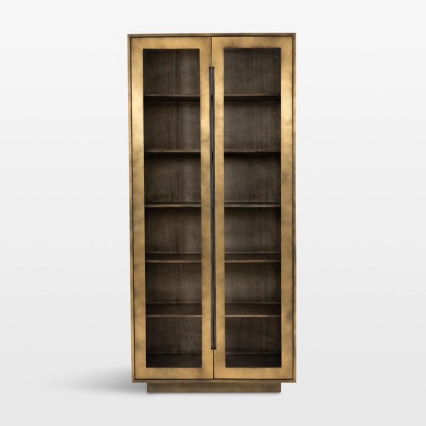 Freda Glass Door Storage Cabinet + Reviews | Crate & Barrel