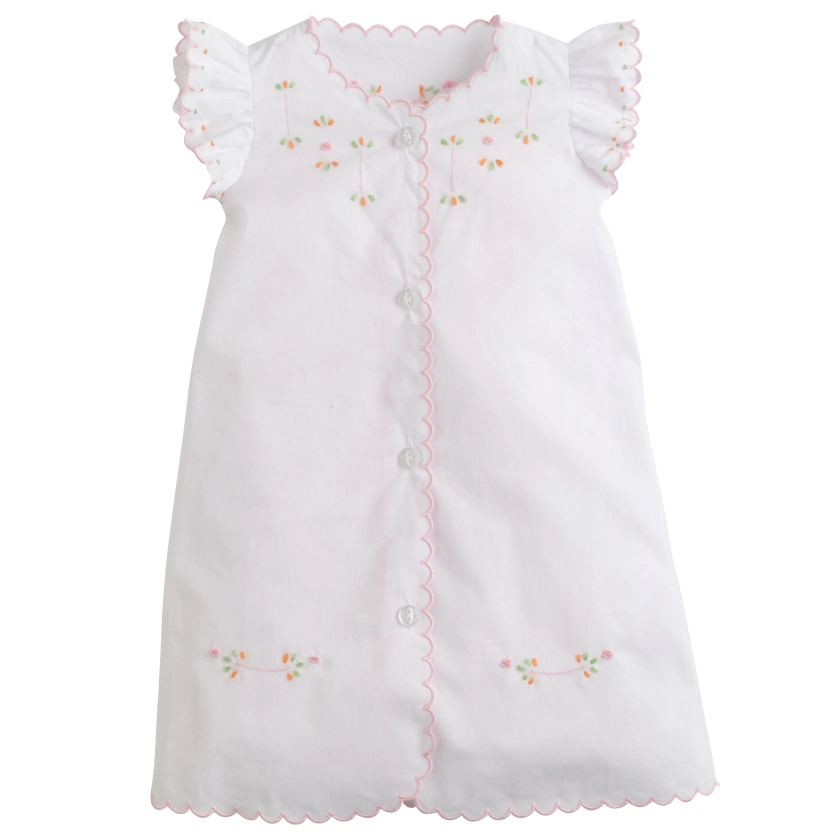 Newborn Pink Embroidered Gown - Classic Clothes