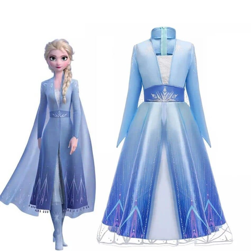 Déguisement Reine des Neiges Elsa pour filles - Déguisement Mania