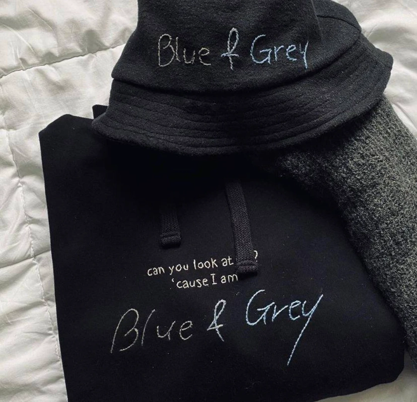 Blue & Grey Design - Etsy