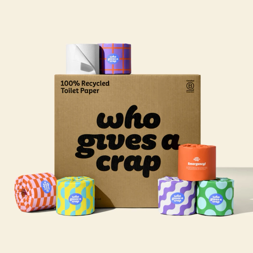 100% Recycled Toilet Paper | Who Gives A Crap USA