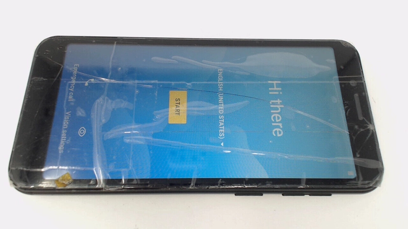 Blu C5L Max Cellphone (Black 16GB) Unlocked Dual Sim CRACKED GLAS