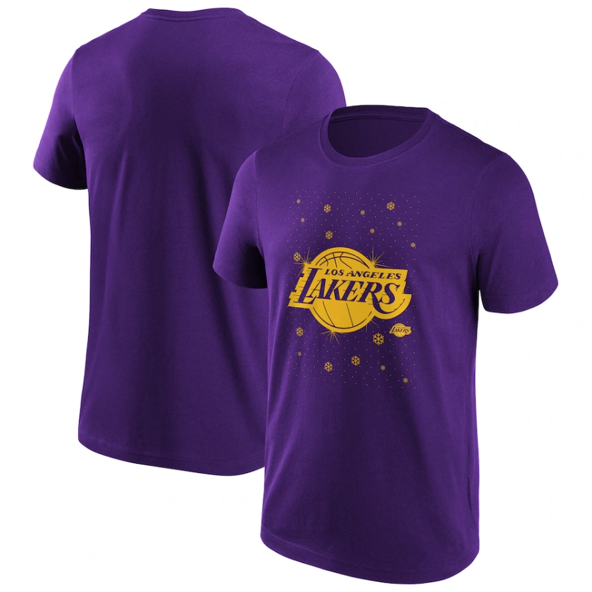 Los Angeles Lakers Sparkle Christmas Graphic T-Shirt - Mens