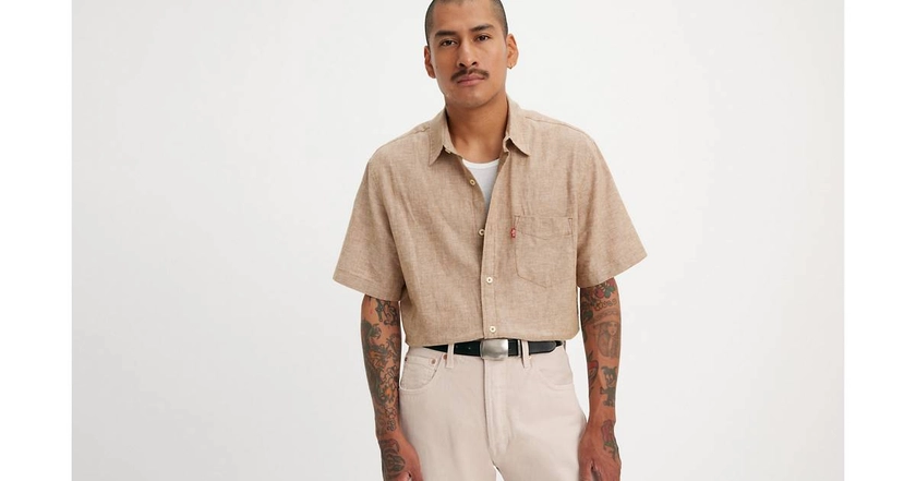 Short Sleeve Sunset Pocket Shirt - Beige | Levi's® GB