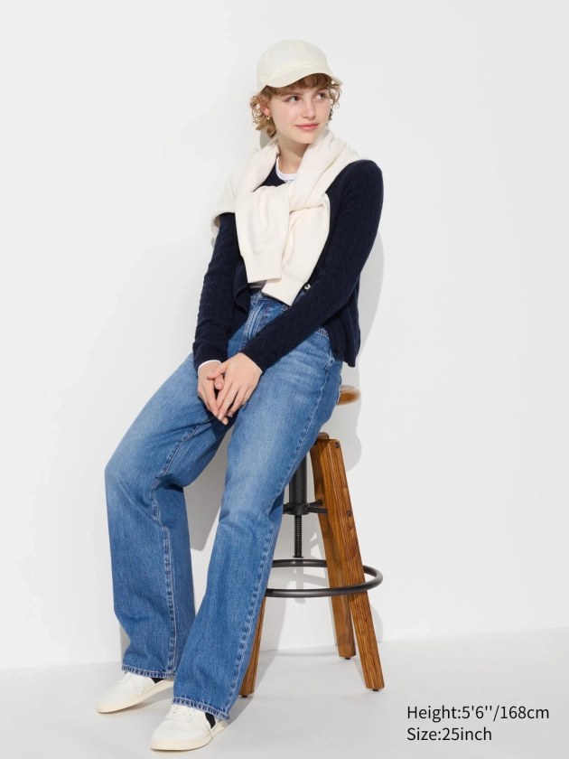 Women's Wide Straight Jeans | UNIQLO UK